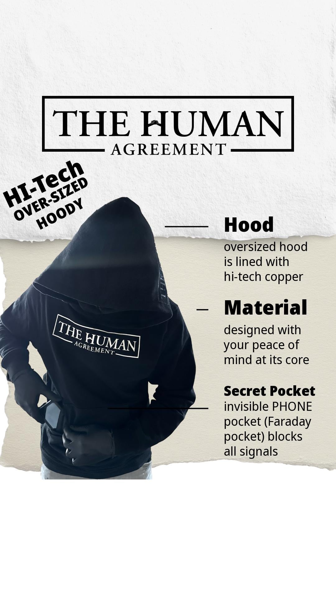 The Human Agreement - HI-TECH Oversized Hoody